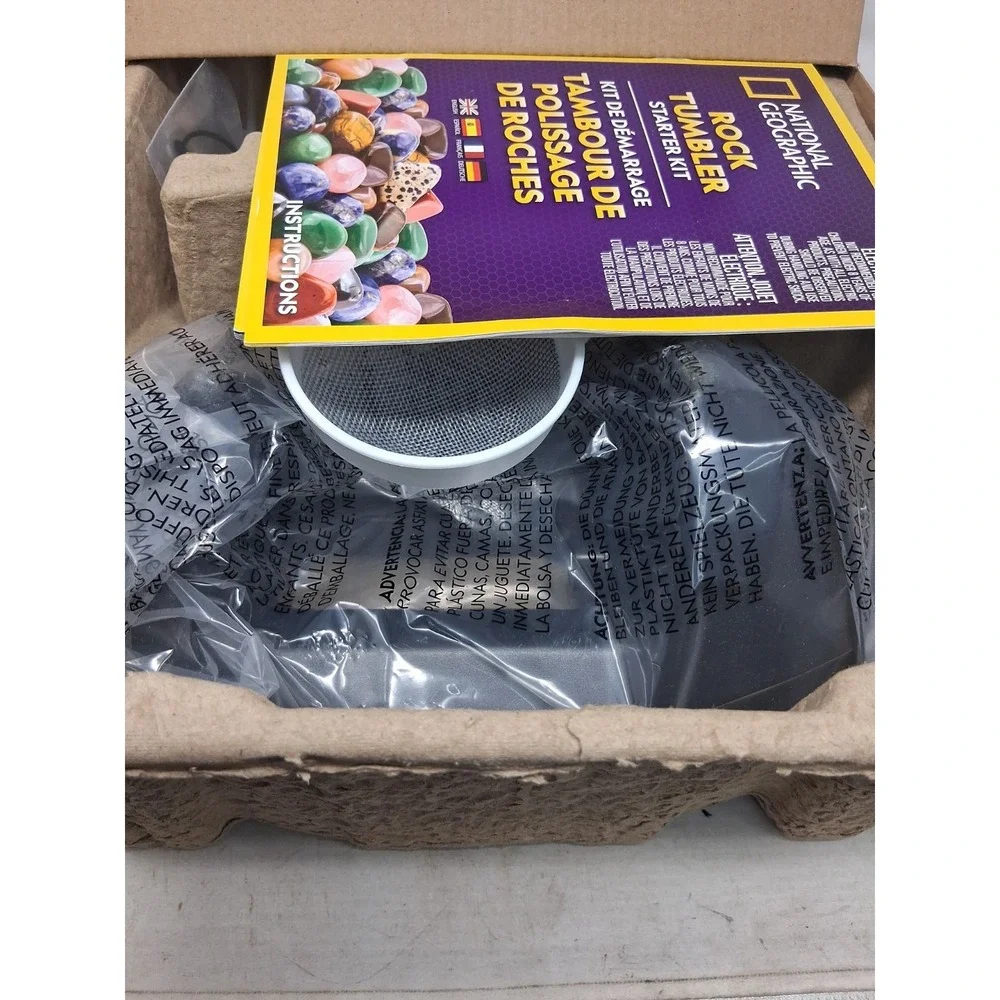 National Geographic Rock Tumbler Starter Kit Rough Rocks Turn Into Gems STEM